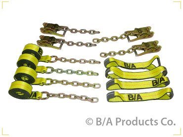 B/A Patented Roll Back Tie-Down System With Chain Ends