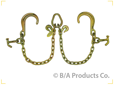 B/A V-Chain With 8 Inch Classic Style J Hooks And Hammerhead T-J Combo Hooks
