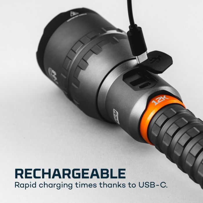 NEBO 12,000 Lumen USB-C Rechargeable Flashlight with Power Bank